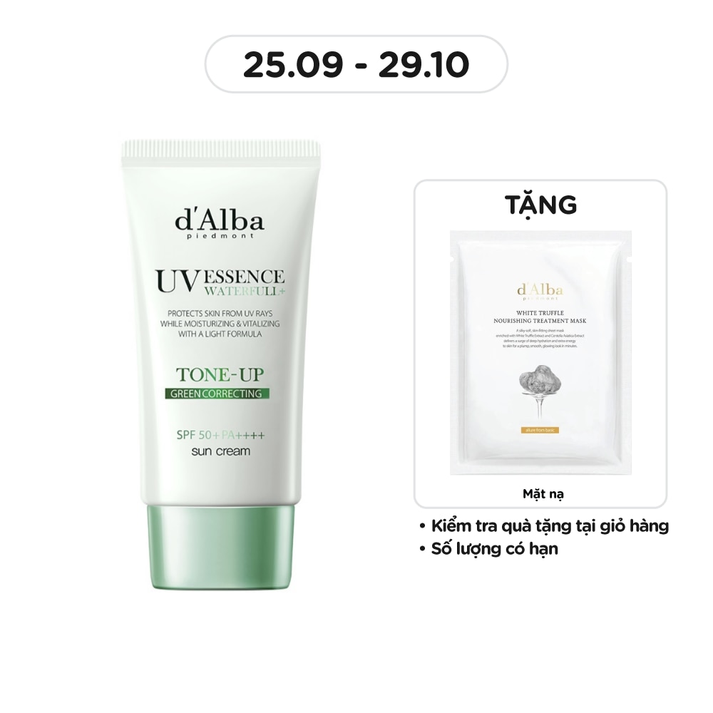 Kem Chống Nắng d'Alba Clean Tea Tree Liposome Tone-Up Sun Cream(Green) SPF50+ PA++++ 50ml