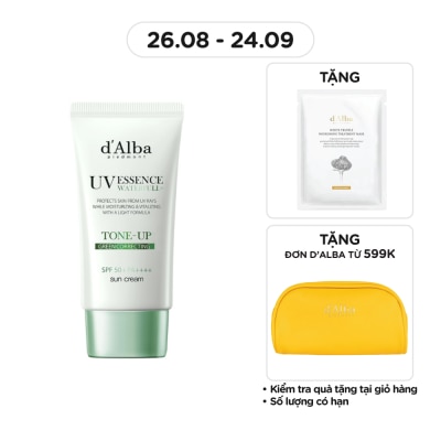 D'ALBA Kem Chống Nắng d'Alba Clean Tea Tree Liposome Tone-Up Sun Cream(Green) SPF50+ PA++++ 50ml