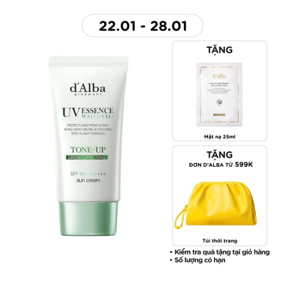 D'ALBA Kem Chống Nắng d'Alba Clean Tea Tree Liposome Tone-Up Sun Cream(Green) SPF50+ PA++++ 50ml