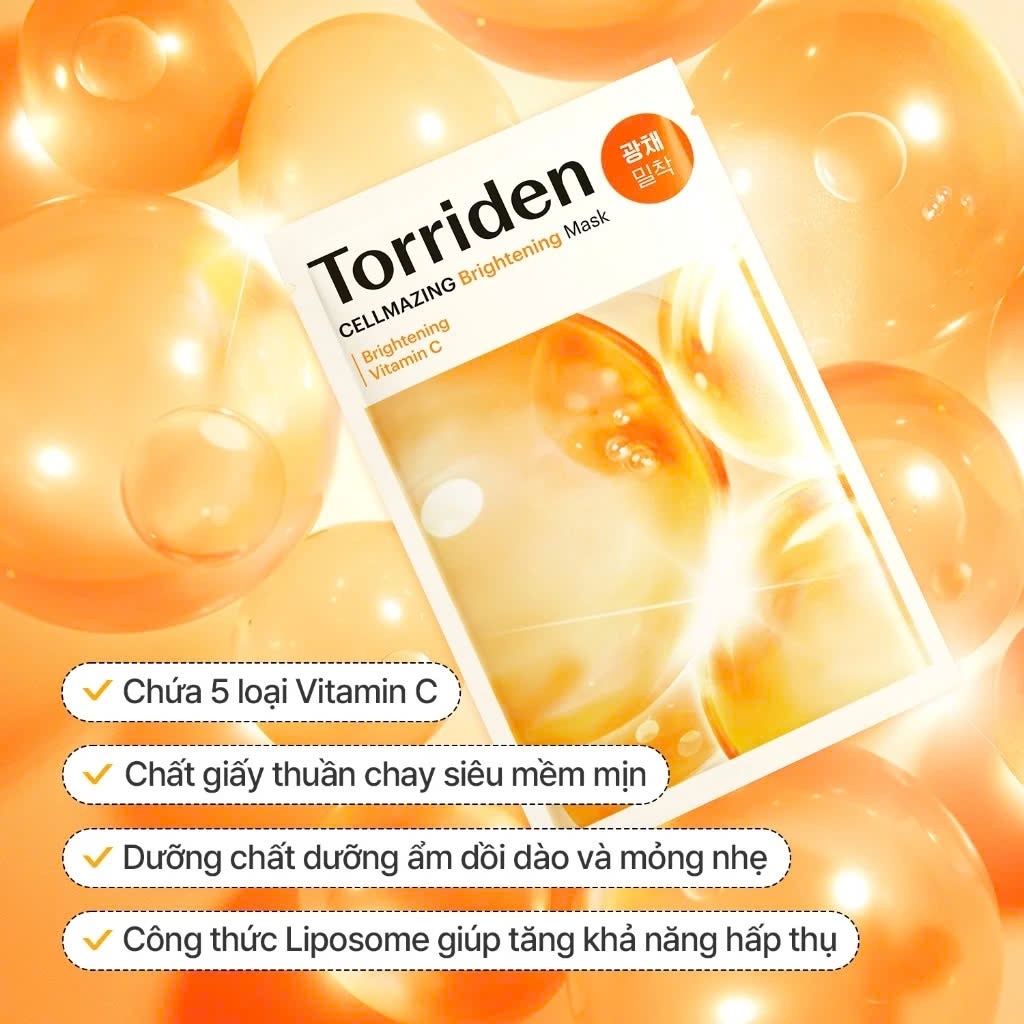 Mặt Nạ Torriden Cellmazing Vita C Brightening Mask 26ml