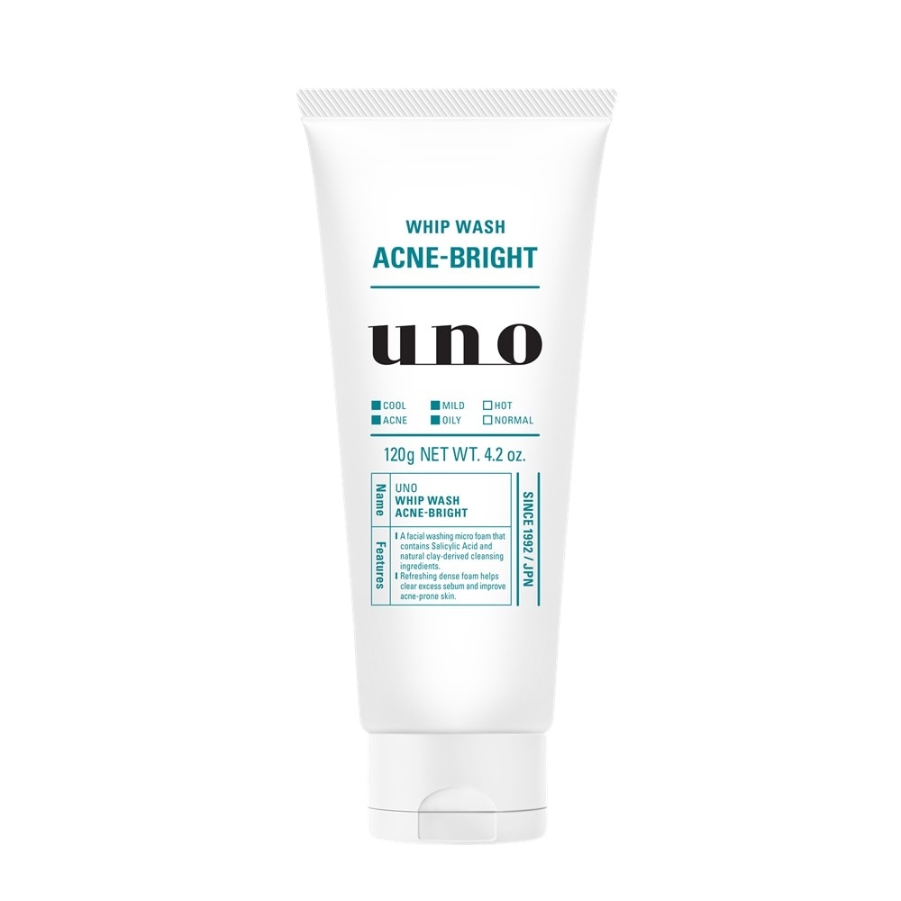 Sữa Rửa Mặt Uno Chăm Sóc Da Mụn Whip Wash Acne-Bright 120g