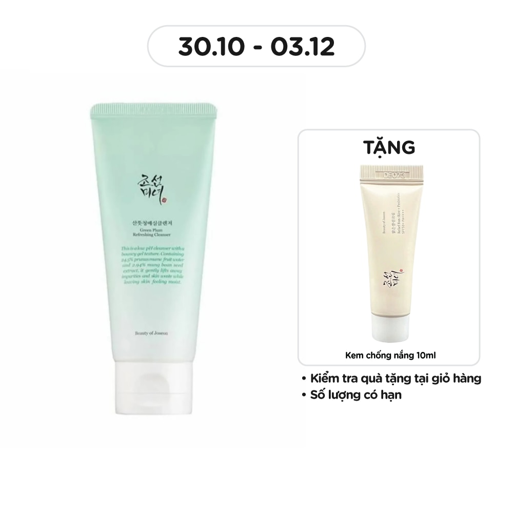 Gel Rửa Mặt Beauty Of Joseon Green Plum Refreshing Cleanser 100ml