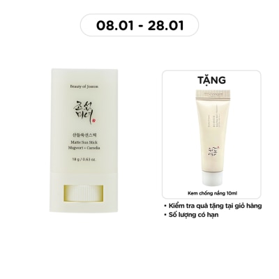 BEAUTY OF JOSEON Matte Sun Stick Mugwort + Camelia SPF50+ PA++++ 18g