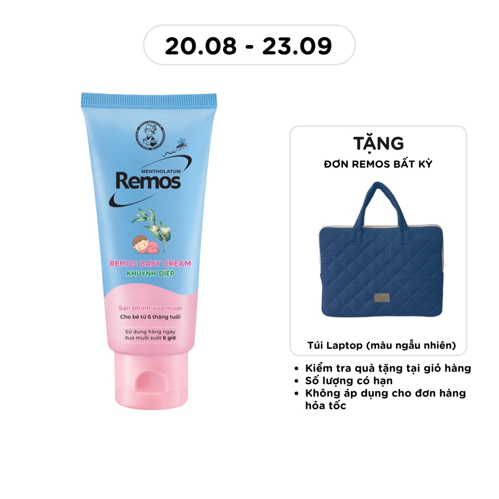 Kem Chống Muỗi Remos Cho Bé 6 Tháng Tuổi Hương Khuynh Diệp 70g image