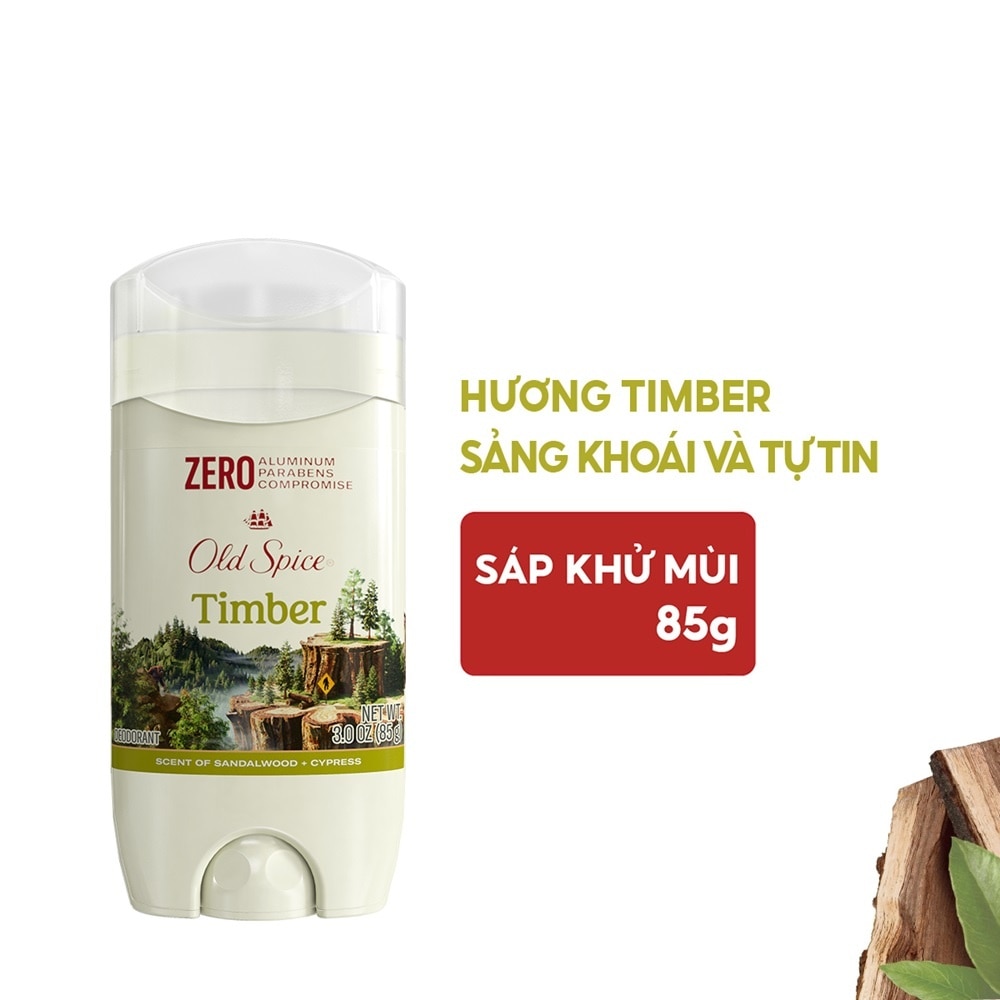 Sáp Khử Mùi Old Spice Timber 85g