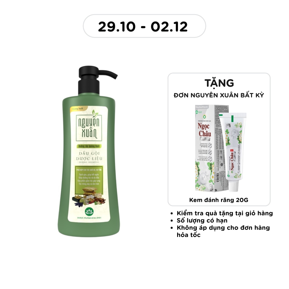 Dầu Gội Dược Liệu Nguyên Xuân Hương Bưởi 450ml/470g