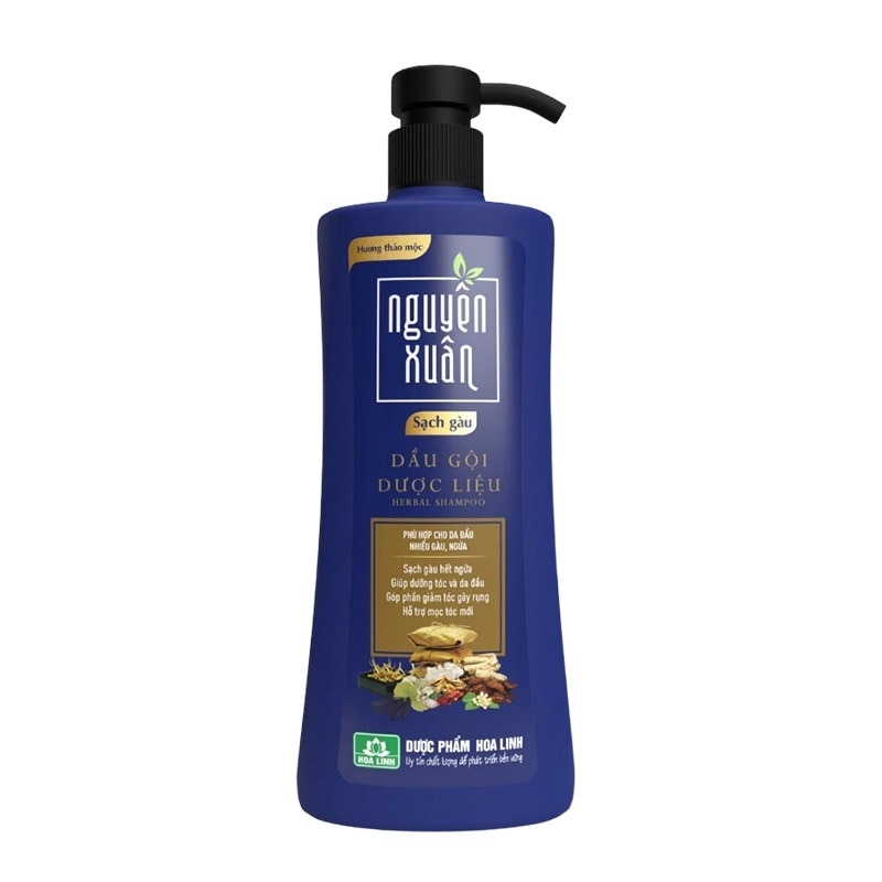 Dầu Gội Dược Liệu Nguyên Xuân Sạch Gàu 450ml/470g