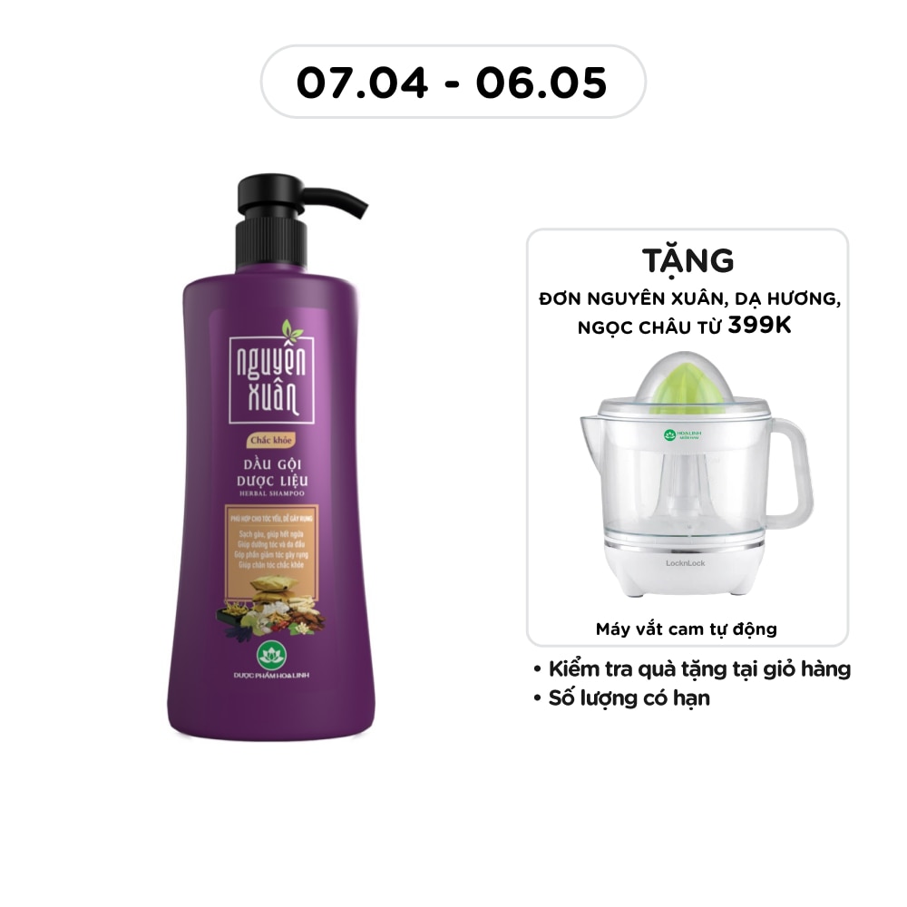 Dầu Gội Dược Liệu Nguyên Xuân Chắc Khỏe 450ml/470g