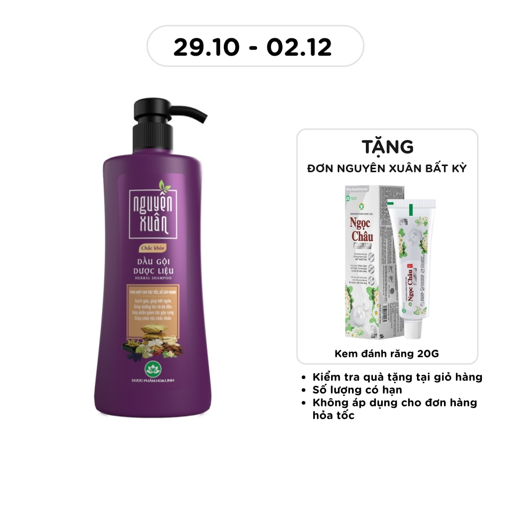 Dầu Gội Dược Liệu Nguyên Xuân Chắc Khỏe 470G
