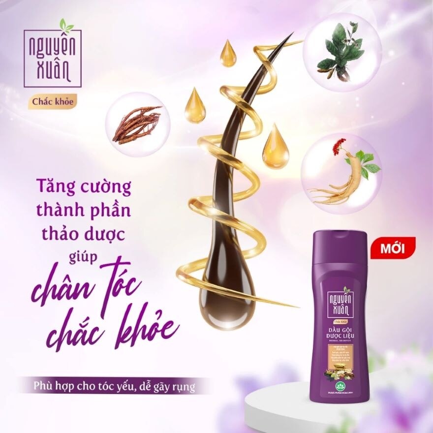 Dầu Gội Dược Liệu Nguyên Xuân Chắc Khỏe 250ml/260g