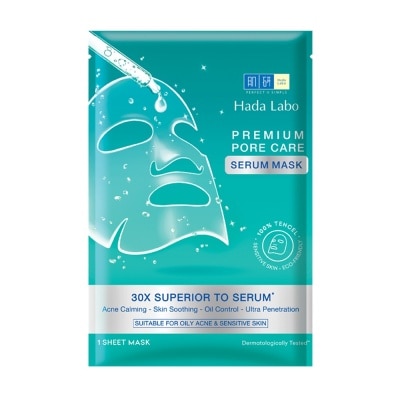 HADA LABO - Mặt Nạ Hada Labo Premium Pure Care Serum Mask Cải Thiện Da Mụn 23g