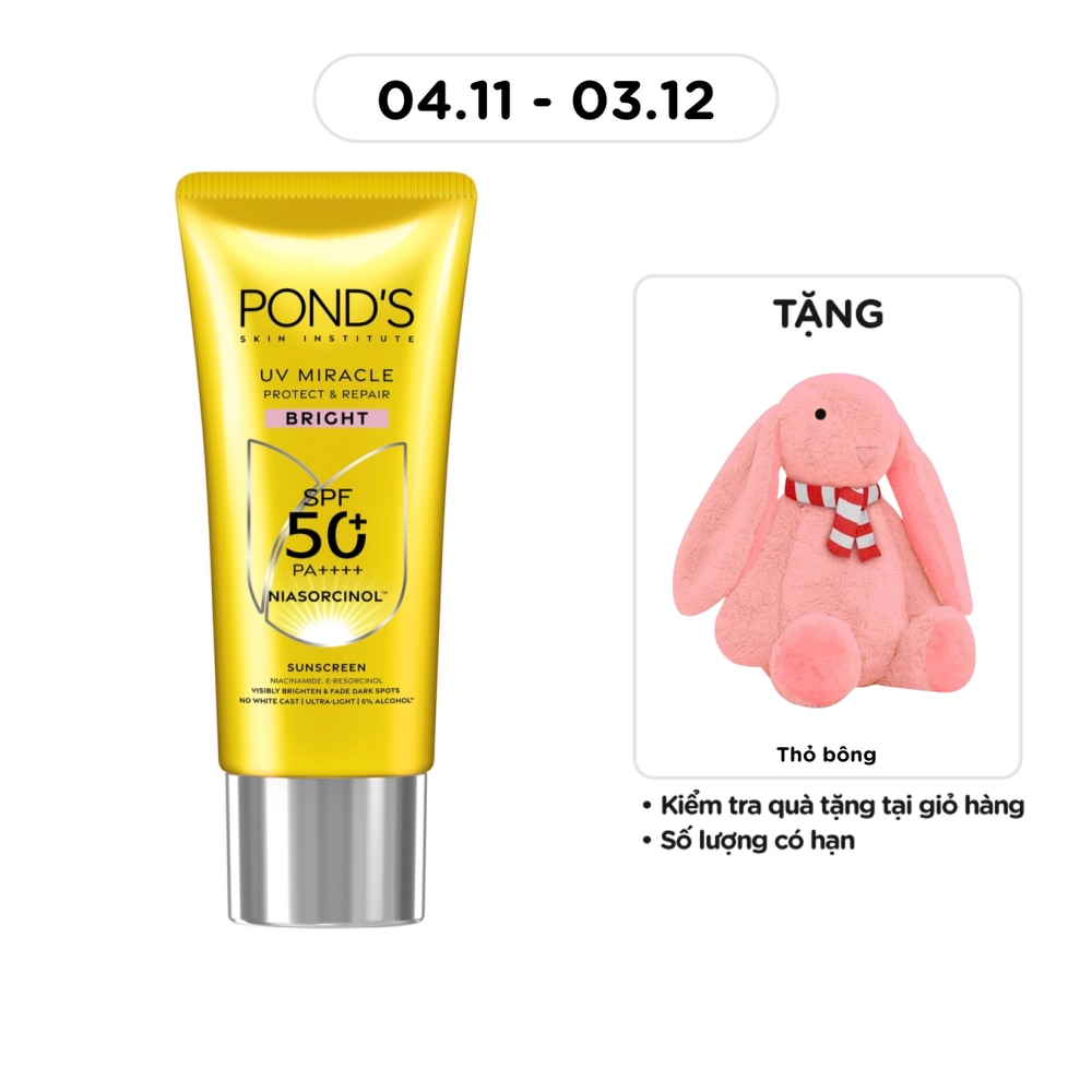 Kem Chống Nắng Dưỡng Sáng Pond's UV Miracle Sunscreen SPF50+ 50g