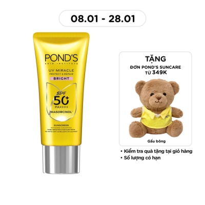 POND'S Kem Chống Nắng Dưỡng Sáng Pond's UV Miracle Sunscreen SPF50+ 50g