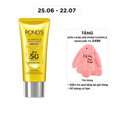 POND'S - Kem Chống Nắng Dưỡng Sáng Pond's UV Miracle Sunscreen SPF50+ 50g