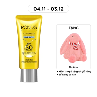 POND'S Kem Chống Nắng Dưỡng Ẩm Pond's UV Miracle Hydrate Sunscreen SPF50 50g
