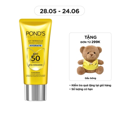 POND'S - Kem Chống Nắng Dưỡng Ẩm Pond's UV Miracle Hydrate Sunscreen SPF50 50g
