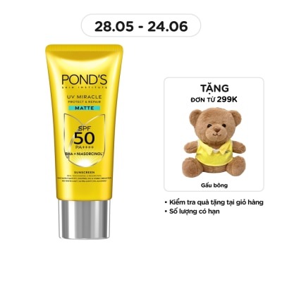 POND'S - Kem Chống Nắng Kiềm Dầu Pond's UV Miracle Matte Sunscreen SPF50 50g