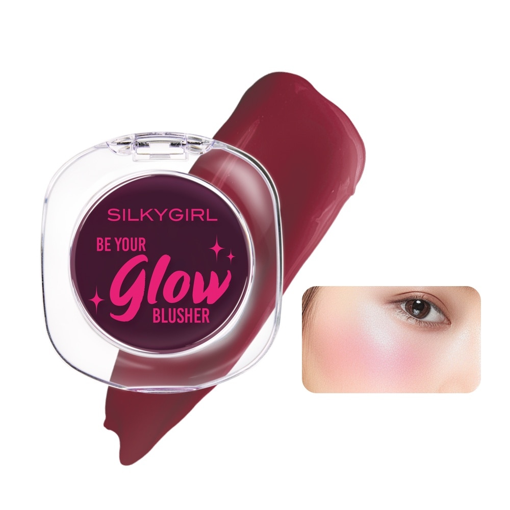 Má Hồng Thạch Silkygirl Be Your Glow Blusher 4g .#02 Berry