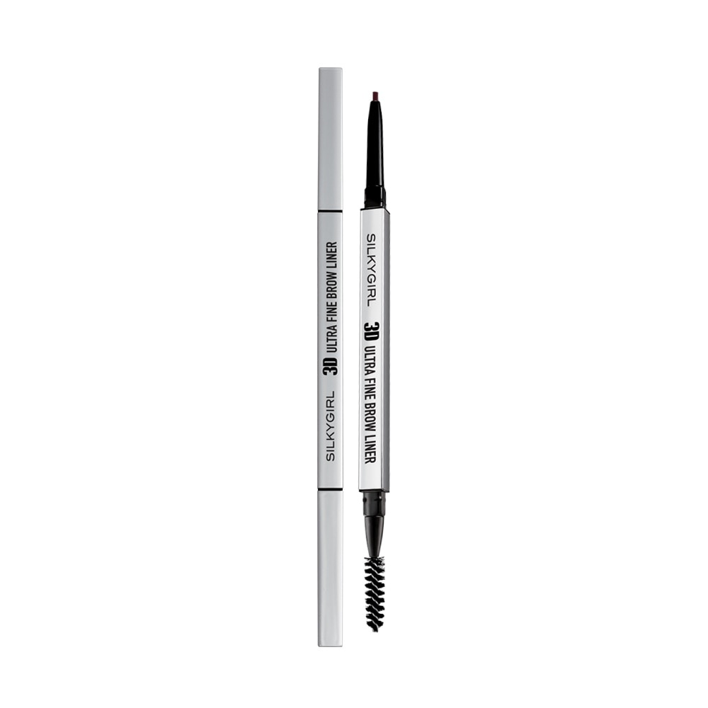 Chì Kẻ Mày 2 Đầu Silkygirl 3D Ultra Fine Brown Liner 0.1g .#01 Soft Brown