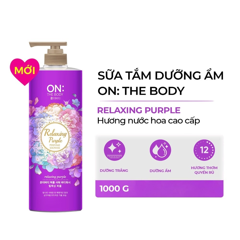Sữa Tắm On The Body Perfume Body Wash Relaxing Purple 1kg