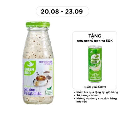 GREEN BIRD - Nước Uống Bổ Dưỡng Green Bird Yến Sào Và Hạt Chia 185ml image