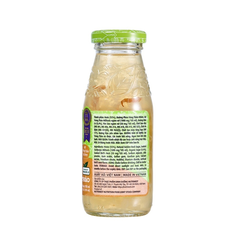 Nước Uống Bổ Dưỡng Green Bird Yến Sào Và Đông Trùng Hạ Thảo 185ml image
