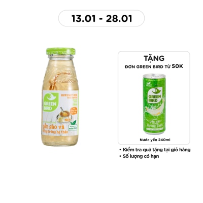 GREEN BIRD Nước Uống Bổ Dưỡng Green Bird Yến Sào Và Đông Trùng Hạ Thảo 185ml