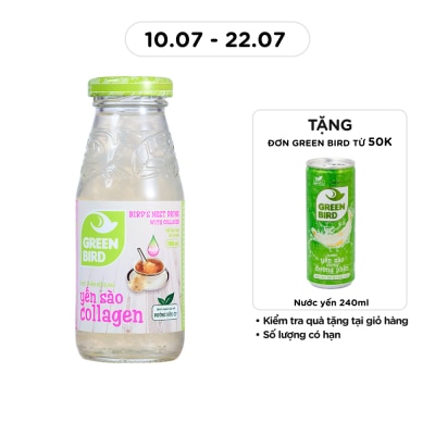 GREEN BIRD - Bird's Nest Drink & Collagen 185ml image