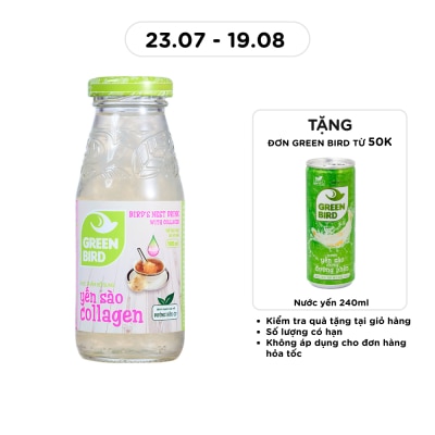 GREEN BIRD - Thực Phẩm Bổ Sung Green Bird Yến Sào Collagen 185ml image