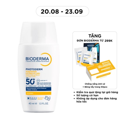 BIODERMA - Sữa Chống Nắng Bioderma Photoderm Xdefense Ultra-Fluid SPF50+ PA++++ 40ml .#Invisible image