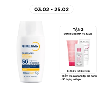BIODERMA Sữa Chống Nắng Bioderma Photoderm Xdefense Ultra-Fluid SPF50+ PA++++ 40ml .#Invisible