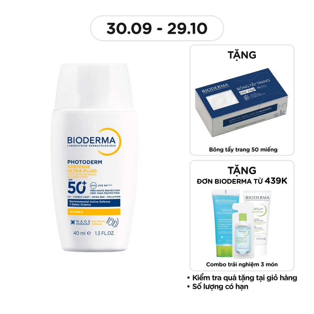 Photoderm Xdefense Ultra-Fluid SPF50+ PA++++ 40ml .#Invisible