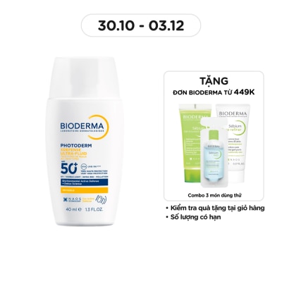 BIODERMA Photoderm Xdefense Ultra-Fluid SPF50+ PA++++ 40ml .#Invisible