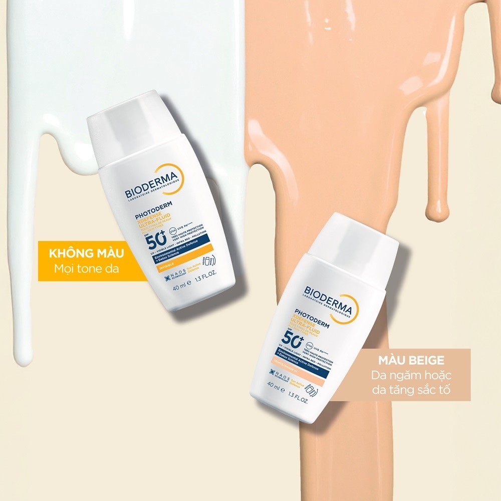 Sữa Chống Nắng Bioderma Photoderm Xdefense Ultra-Fluid SPF50+ PA++++ 40ml .#Teinte 01