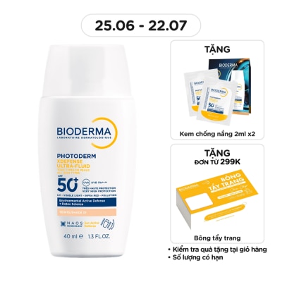 BIODERMA - Sữa Chống Nắng Bioderma Photoderm Xdefense Ultra-Fluid SPF50+ PA++++ 40ml .#Teinte 01