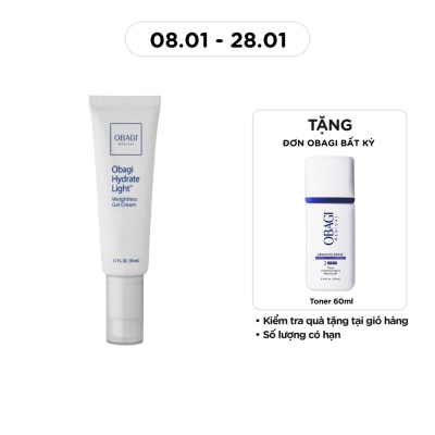 OBAGI Kem Dưỡng Ẩm Obagi Medical Hydrate Light Weightless Gel Cream 50ml