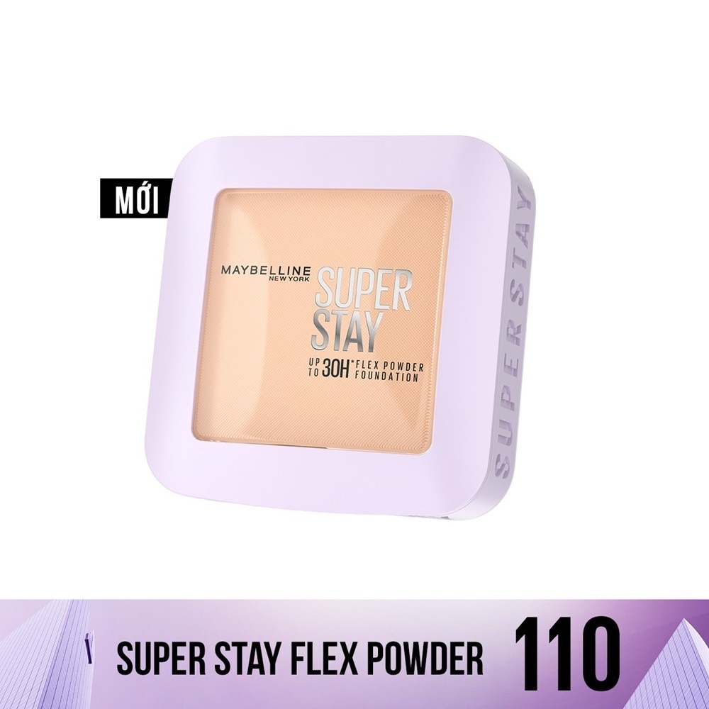 MAYBELLINE NEW YORK Phấn Phủ Dạng Nén Maybelline Super Stay Up To 30H Flex Powder Foundation 9g .#110