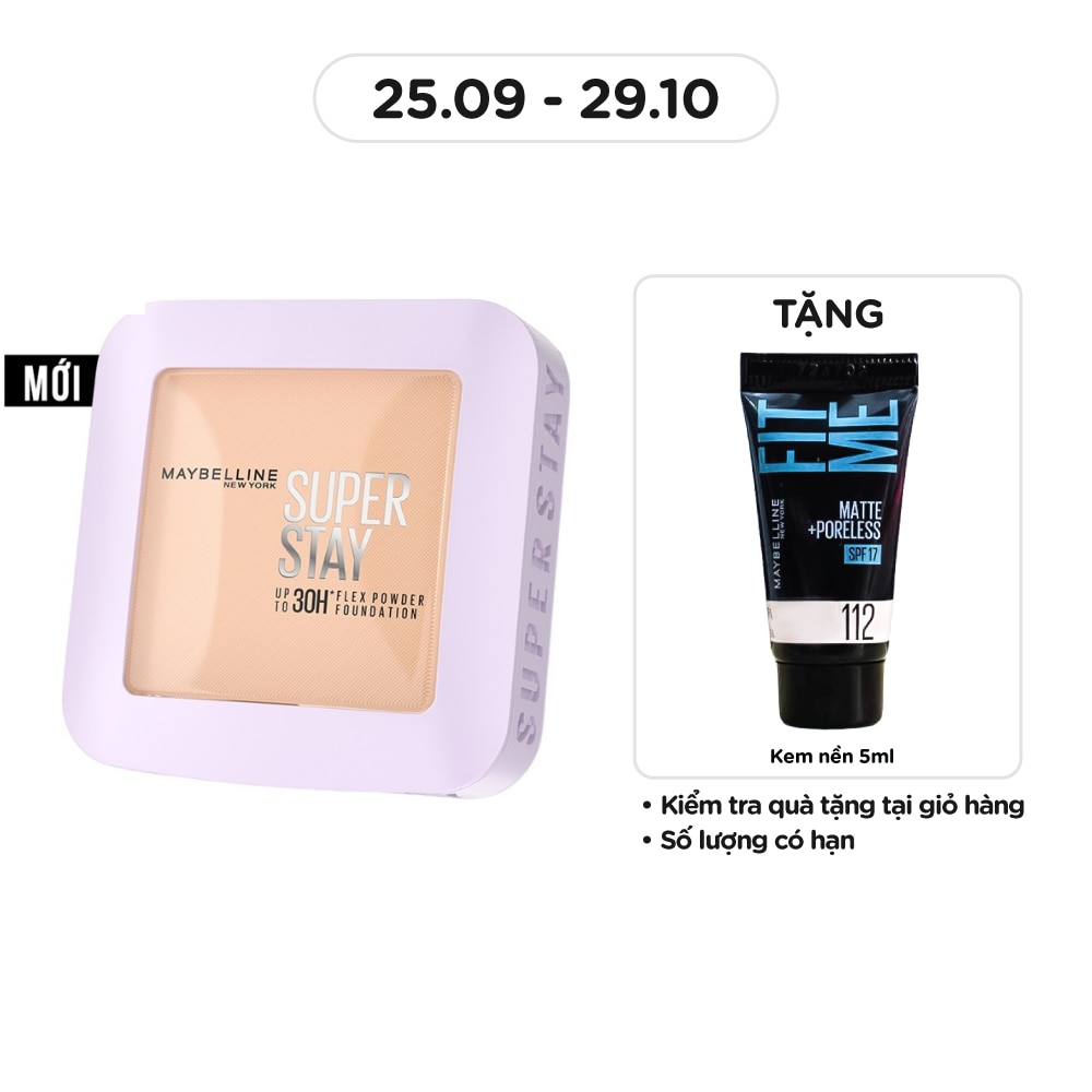 MAYBELLINE NEW YORK Maybelline Super Stay Up To 30H Flex Powder Foundation 9g .#111