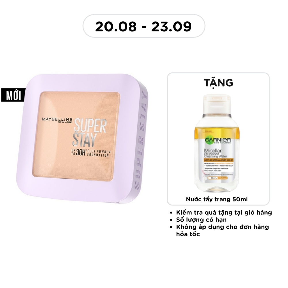 Phấn Phủ Dạng Nén Maybelline Super Stay Up To 30H Flex Powder Foundation 9g .#111 image