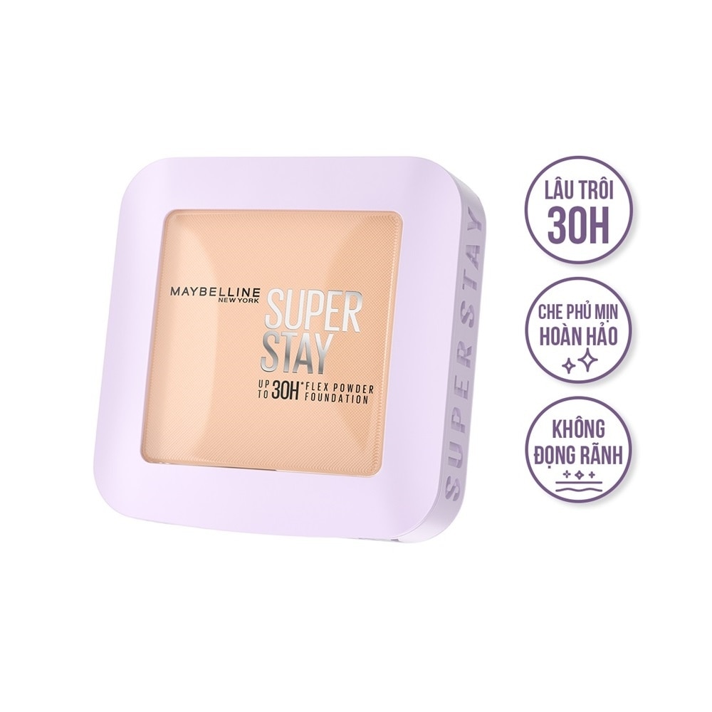 Phấn Phủ Dạng Nén Maybelline Super Stay Up To 30H Flex Powder Foundation 9g .#111