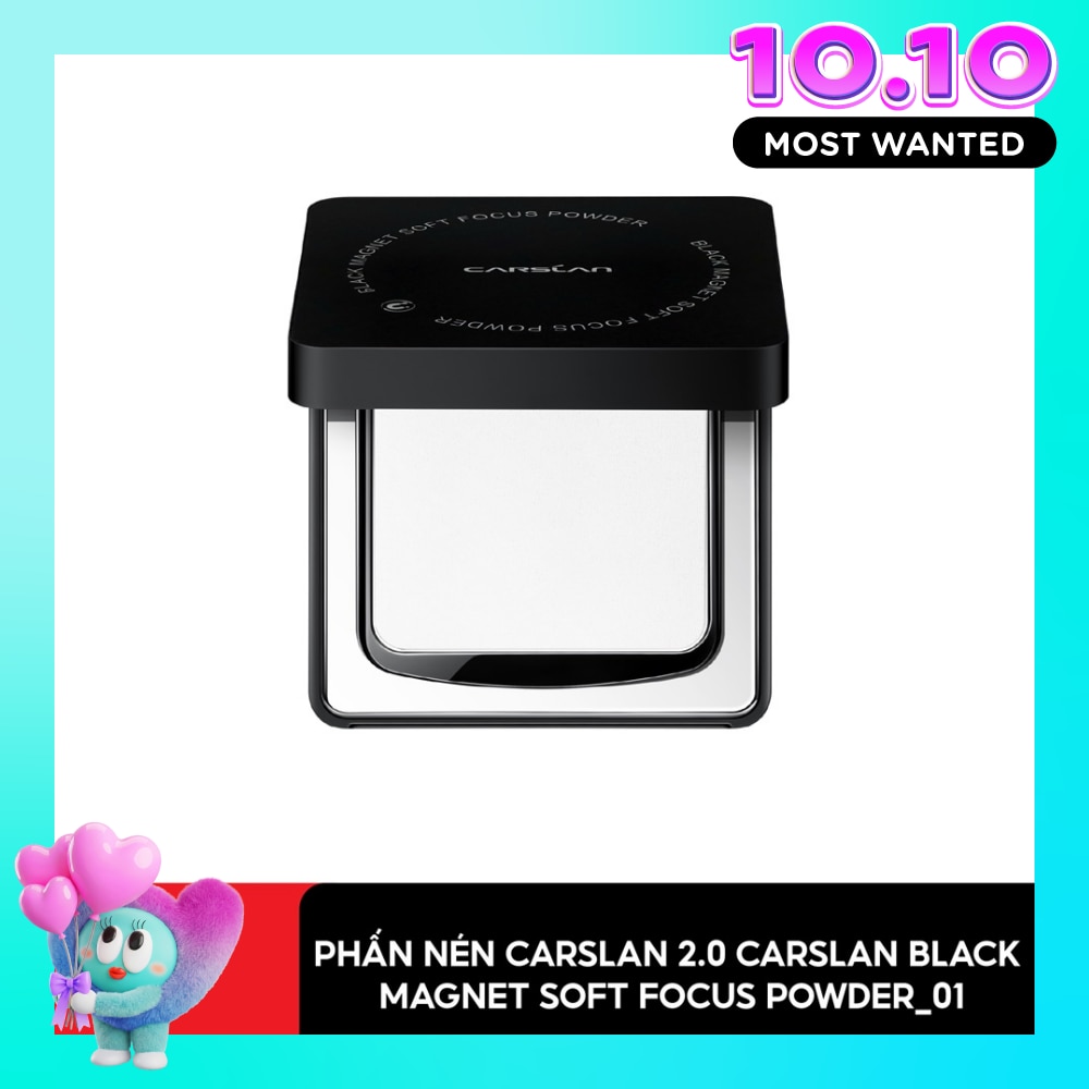Phấn Nén 2.0 Carslan Black Magnet Soft Focus Powder 8g .#01 Trong Suốt
