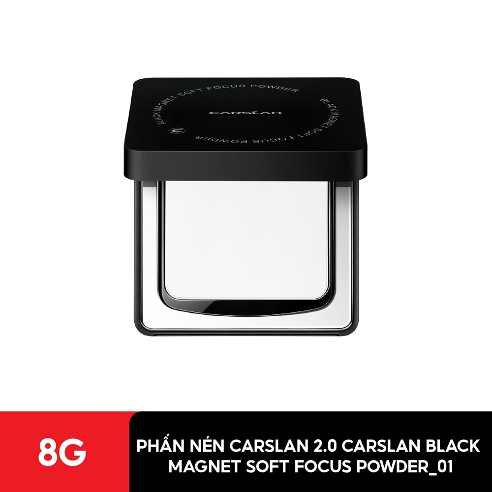 Phấn Nén 2.0 Carslan Black Magnet Soft Focus Powder 8g .#01 Trong Suốt