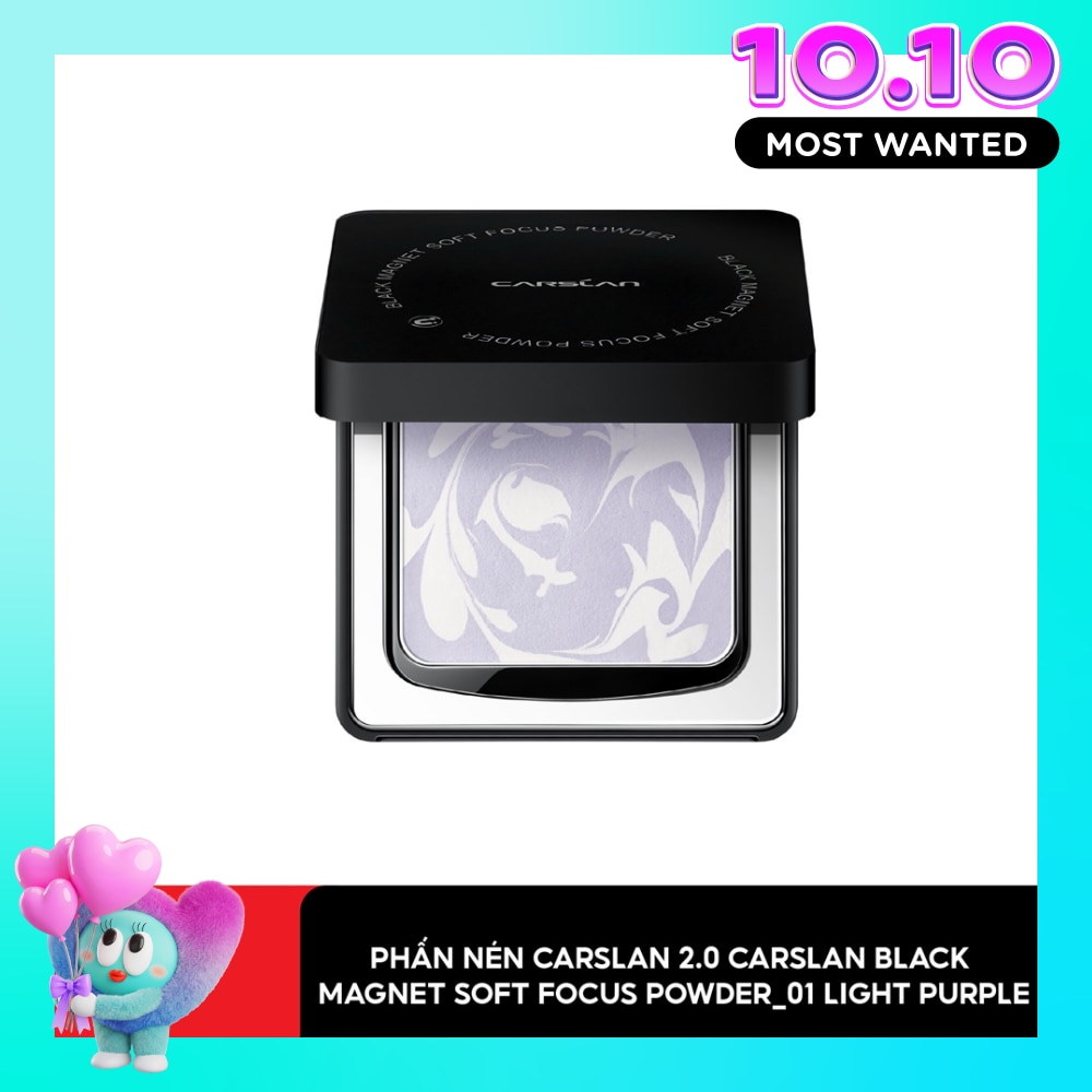 Phấn Nén 2.0 Carslan Black Magnet Soft Focus Powder 8g .#01 Light Purple