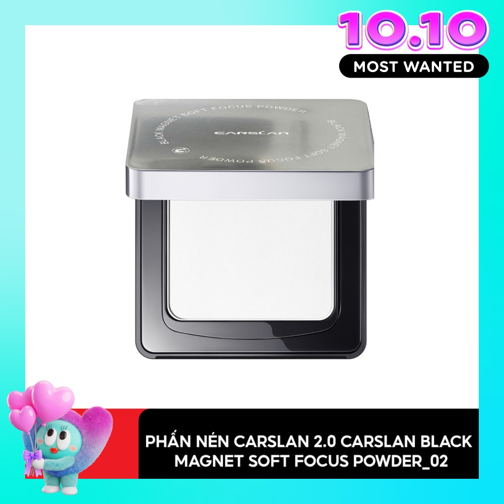 Phấn Nén 2.0 Carslan Black Magnet Soft Focus Powder 8g .#02 Siêu Kiềm Dầu