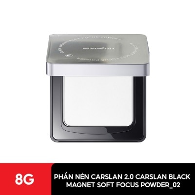 CARSLAN Phấn Nén 2.0 Carslan Black Magnet Soft Focus Powder 8g .#02 Siêu Kiềm Dầu
