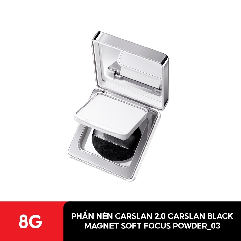 Phấn Nén 2.0 Carslan Black Magnet Soft Focus Powder 8g .#03 Trong Suốt
