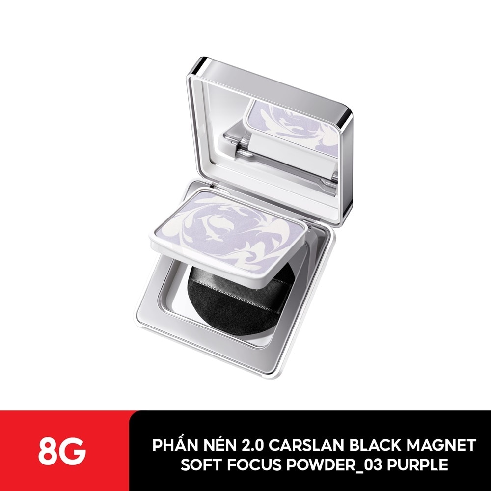 Phấn Nén 2.0 Carslan Black Magnet Soft Focus Powder 8g .#03 Light Purple
