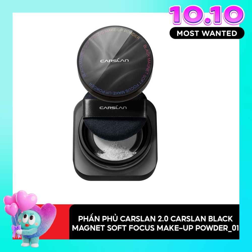 Phấn Phủ 2.0 Carslan Black Magnet Soft Focus Make-Up Powder 8g .#01 Trong Suốt