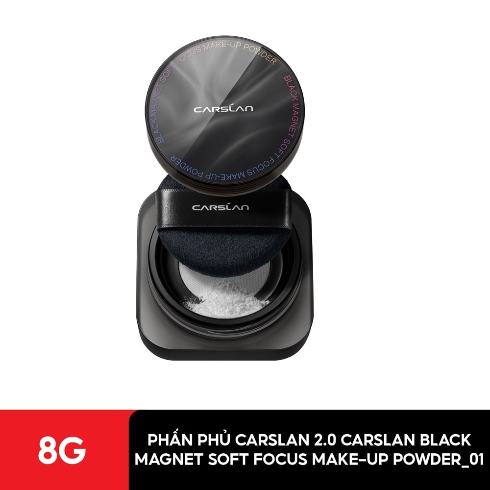 Phấn Phủ 2.0 Carslan Black Magnet Soft Focus Make-Up Powder 8g .#01 Trong Suốt