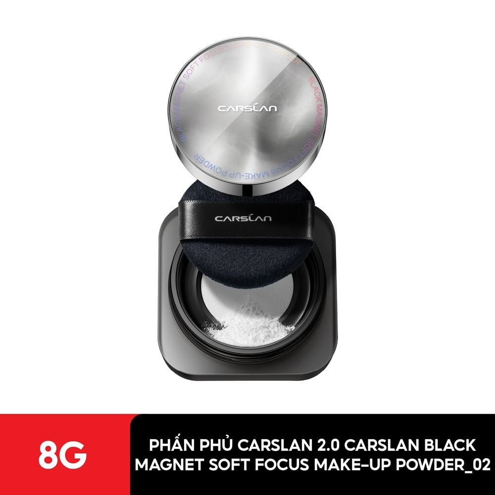 Phấn Phủ 2.0 Carslan Black Magnet Soft Focus Make-Up Powder 8g .#02 Siêu Kiềm Dầu